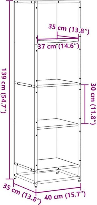 Image du produit vidaXL Bücherregal (40 x 35 x 170.50 cm)