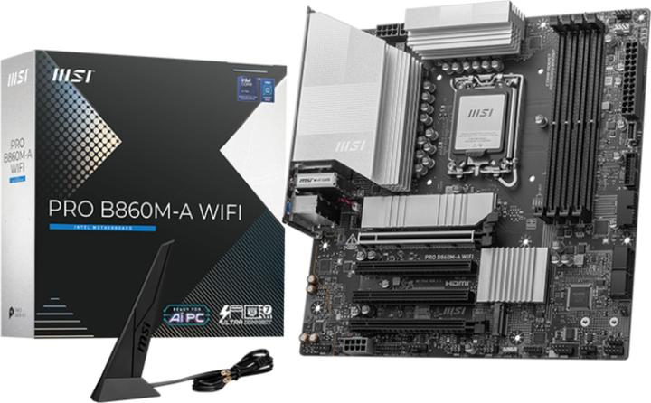 Produktbild MSI PRO B860M-A WIFI (LGA 1851, Intel B860, mATX)