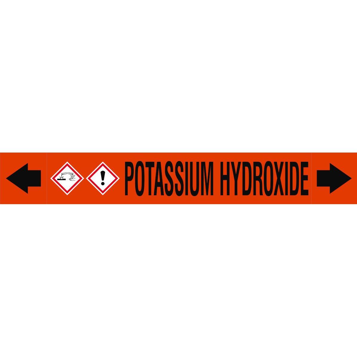 Brady ASME - Rohrmarkierer - Potassium Hydroxide (313308)
