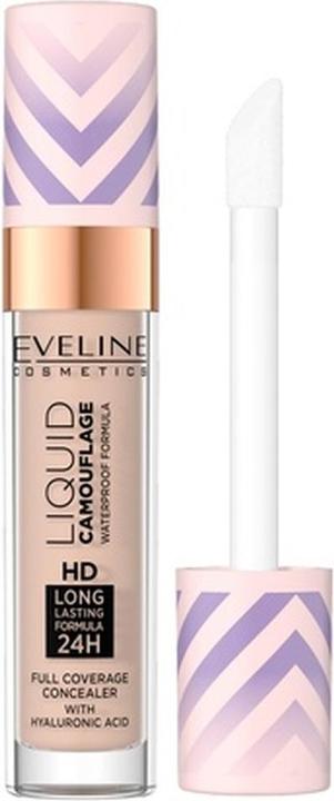 Eveline Liquid Camouflage Waterproof Concealer mit Hyaluronsäure Nr. 05 Light Sand 7.5ml (Light Sand)