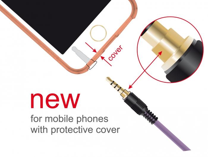 Produktbild Delock 85599 Audio-Kabel Violett (2 m)