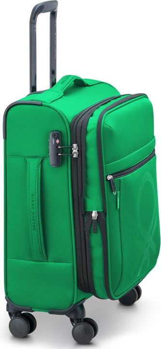 Actual product image Delsey ParisxUnited Colors of Benetton Colour Block 4-wheel cabin trolley S 55 cm with stretch fold (43 l)