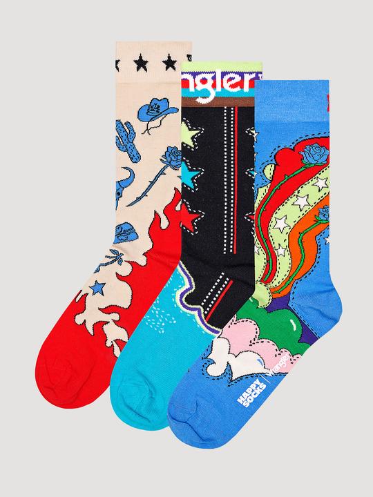 Happy Socks Set regalo Wrangler 3-Pack Wrangled (36 - 40)