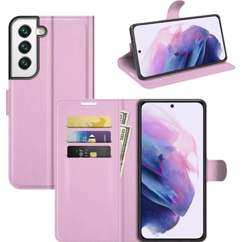 Screenguard Samsung Galaxy S22 Leather Guard Lederhülle (Samsung Galaxy S22+), Smartphone Hülle, Rosa