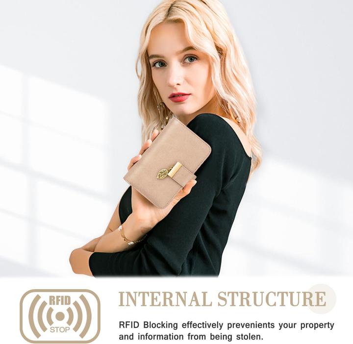 Produktbild Only-Bags.Store Ledergeldbörse Geldbörse mit vielen Fächern Brieftasche mit RFID-Schutz 18 Kartenfächer Geldbörsen