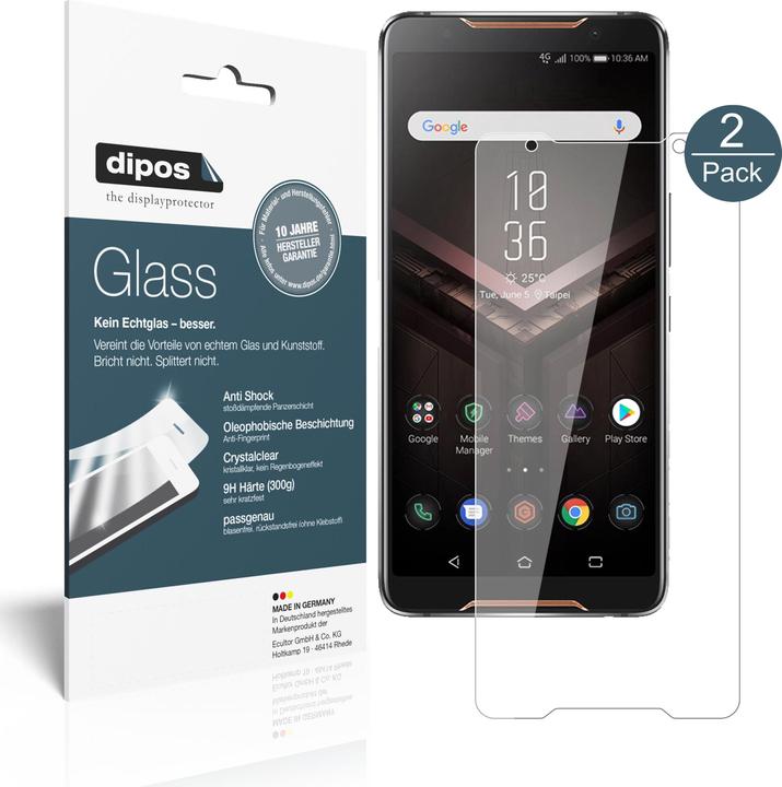 2 Pellicole Protettive Antiriflesso Dipos Per Razer Phone 2, Opache, Anti-impronta, Made In Germany