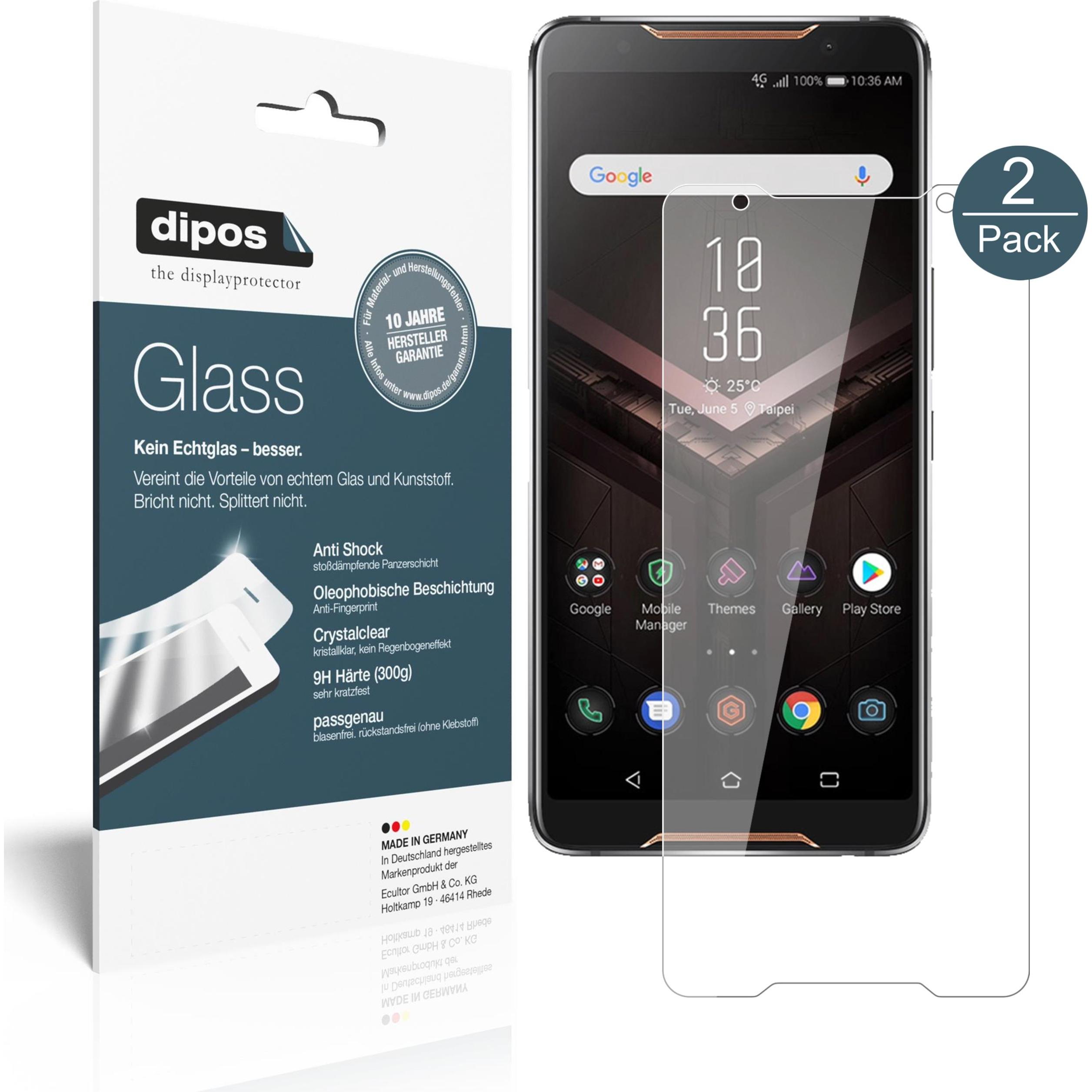 Dipos Displayschutz Anti-Shock (1 Stück, Asus ROG Phone), Smartphone Schutzfolie, Transparent
