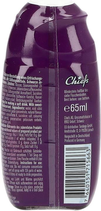 Produktbild Chiefs Zero Syrup (1 x 6 cl)