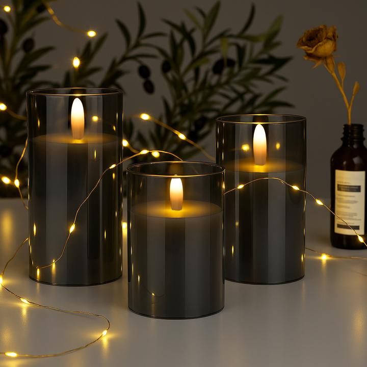 Produktbild Relaxdays 3x LED-Kerzen (3 x)