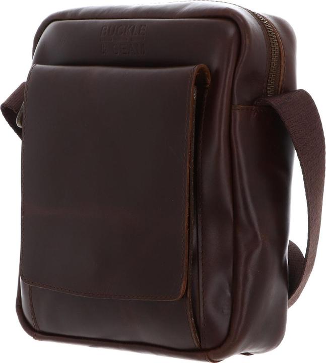 Actual product image Buckle & Seam Leder Reporter Bag Collector Braun/Dots