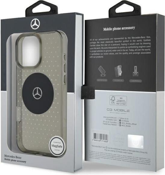 Image du produit Mercedes MEHMP16L23HCPK iPhone 16 Pro 6.3" czarny/black hardcase MB Case Star Pattern (Apple iPhone 16 Pro)