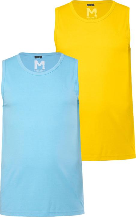 Actual product image Men+ Tanktop, Basic, 2er-Pack, Rundhals (L)