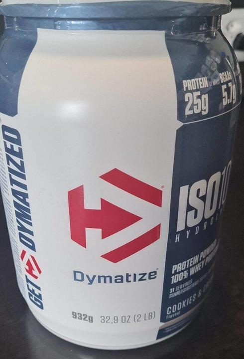 Actual product image Dymatize Iso 100 Cookie & Cream (Cookies & Cream, 1 pcs., 932 g)