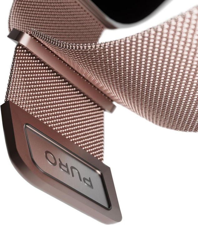 Actual product image Puro Milanese Magnetic Band - Pasek ze stali nierdzewnej do Apple Watch 38/40/41 mm (różowe złoto) (38 mm, 40 mm, 41 mm, Stainless steel, Apple Watch Series 1, Apple Watch Series 2, Apple Watch Series 3, Apple Watch Series 4, Apple Watch Series 5, Apple Watch Series 6, Apple Watch Series 7, Apple Watch Series 8, Apple Watch Series 9, Apple Watch SE)
