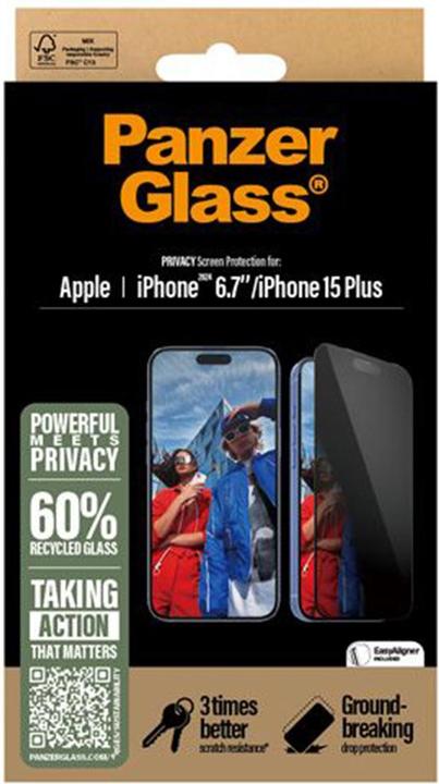 Produktbild PanzerGlass Ultra-Wide Fit (1 Stk., Apple iPhone 15 Plus, Apple iPhone 16 Plus)