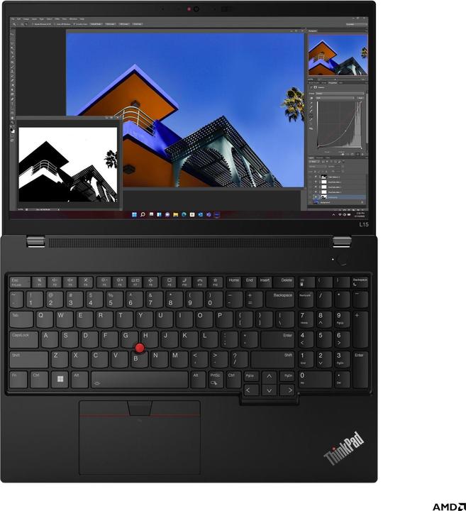 Actual product image Lenovo ThinkPad L15 Gen 4 (15.60", 512 GB, 32 GB, DE, AMD Ryzen 5 Pro 7530U)
