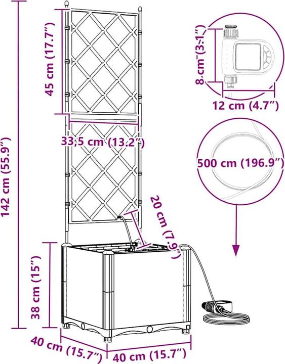 Produktbild vidaXL Garten-Pflanzgefäss