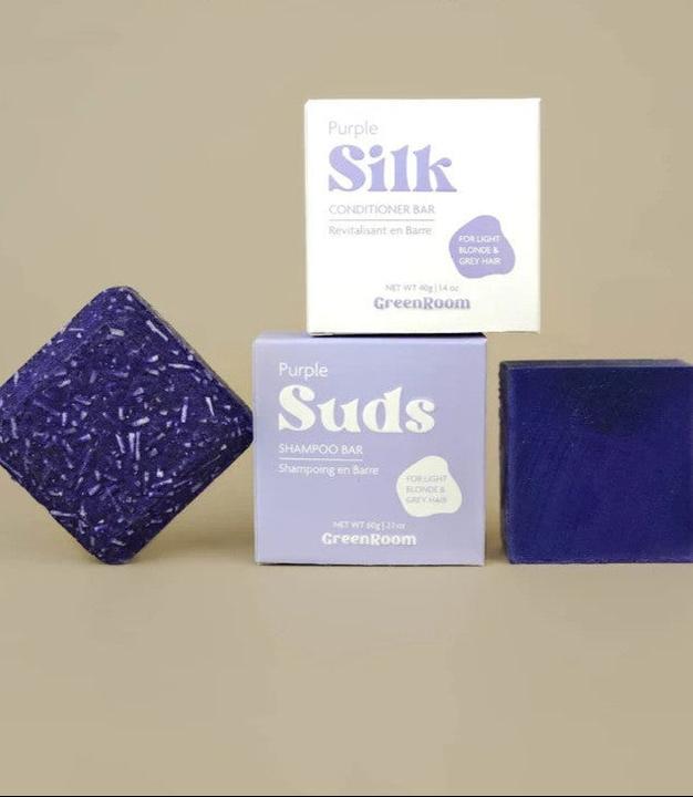 Actual product image Green Room Suds Colour Correction Purple (480 ml, Solid shampoo, Silver shampoo)