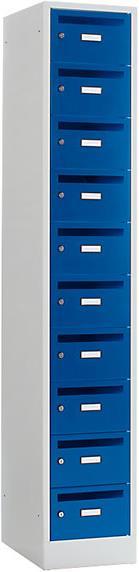 Light grey, Gentian blue