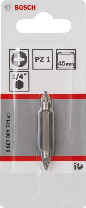 Produktbild Bosch Professional Zubehör Doppelklingenbit, PZ1, PZ1, 45 mm (Kreuz Pozidriv PZ)