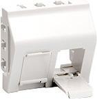 Produktbild equip Unterputzdose Einsatz French 2 Keystone RAL9010