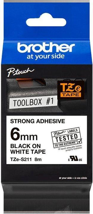Produktbild Brother Tze-S211 (0.60 cm, Schwarz, Weiss)