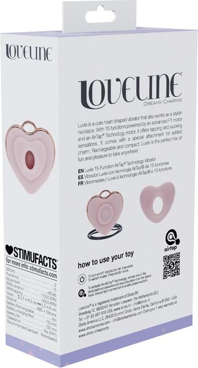 Produktbild Loveline Luvie - Heart-shaped AirTap Vibrator - Pink