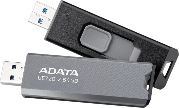 Productafbeelding Adata USB 64GB UE720 3.2 Gen2 Grey (64 GB, USB-A, USB-C)