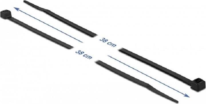 Immagine prodotto Delock Fascetta resistente al calore L 380 x L 4,8 mm nero 100 pz. (Fascette in velcro, 380 mm, 100 pz.)