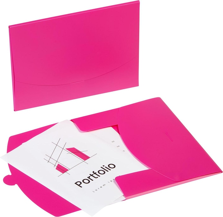 Actual product image Pagna Document pockets Wallet DIN A4 pink smooth 0.43 mm (A4)