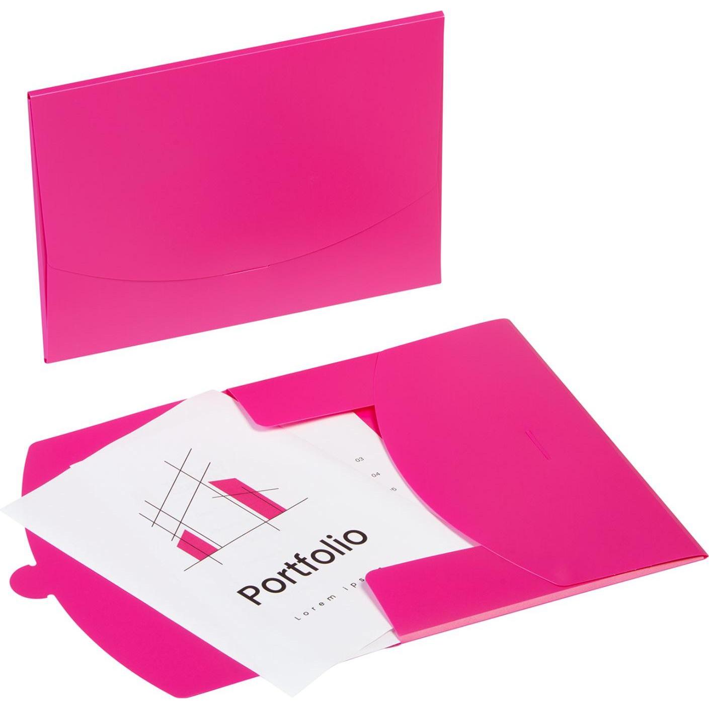 Pagna, Dokumententasche, Dokumententaschen Wallet DIN A4 pink glatt 0,43 mm (A4)