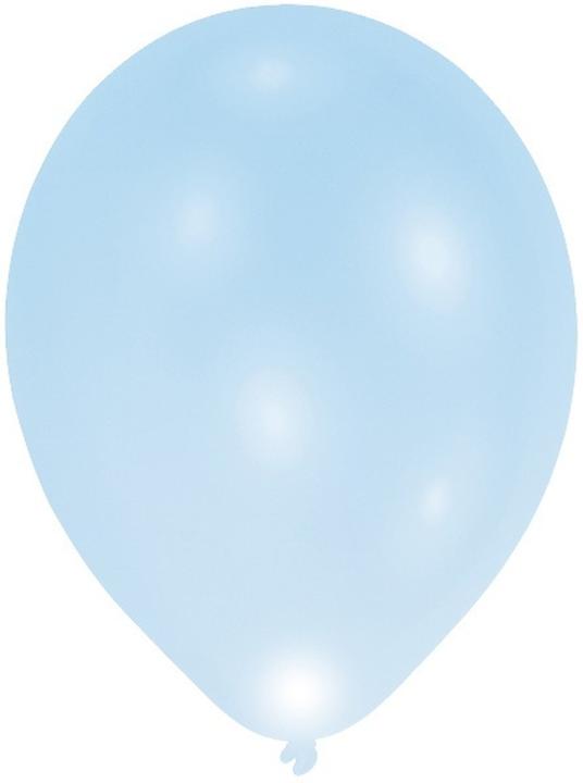 Produktbild Amscan LED Ballons Hellblau - Leuchtende Luftballons (5 x)