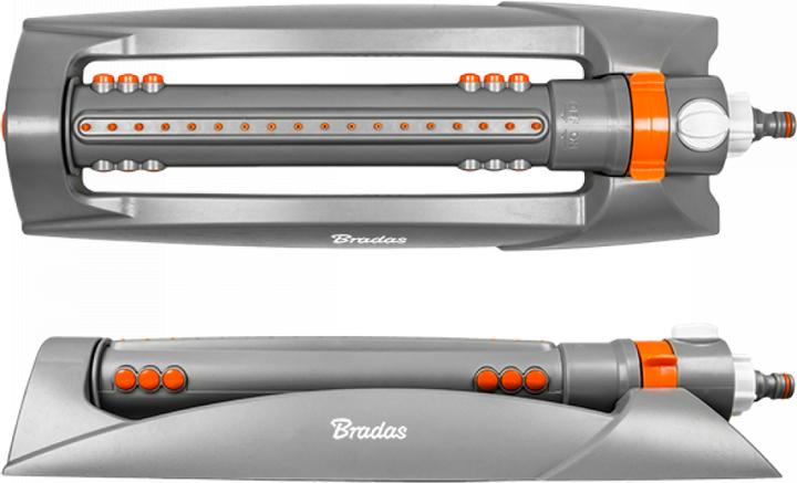 Actual product image Bradas Square sprinkler with slide 18 nozzles 375 m² WHITE LINE (Square sprinkler)