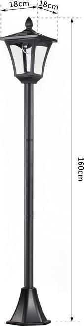 Produktbild Outsunny Gartenlaterne (40 lm, IP44)