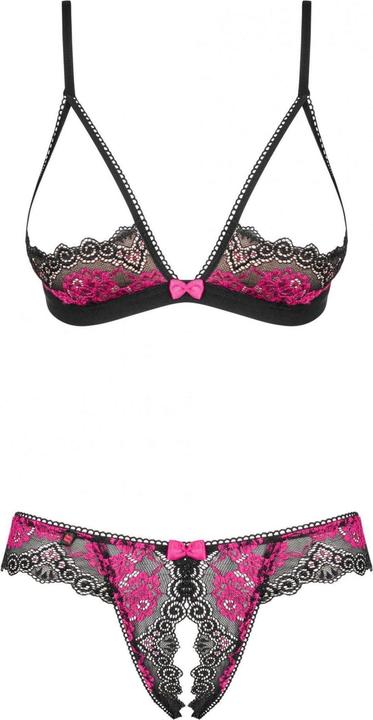 Obsessive Tulia Sujetador Y Tanga Con Aberturas Xs/S (XS)
