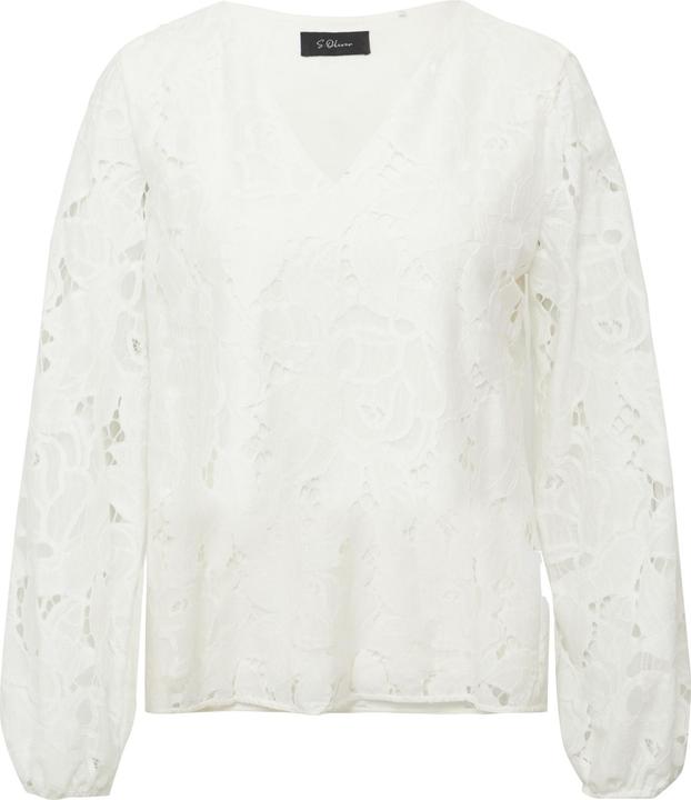 Immagine prodotto s.Oliver Bluse Bluse aus Spitze mit Jerseyfutter und V-Ausschnitt (36)