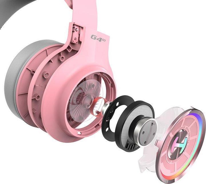 Produktbild Edifier HECATE G4 TE gaming headphones, RGB, 7.1 (pink) (Kabelgebunden)