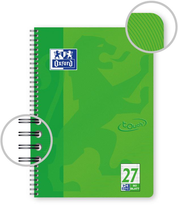 Image du produit Oxford TOUCHER - bloc de l'université (A4, À rayures, Couverture souple)