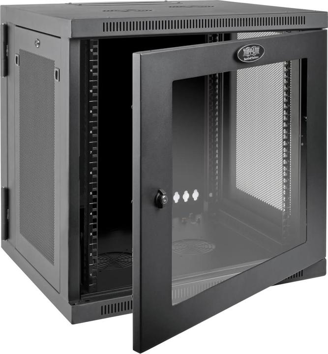 Eaton SmartRack 12U UPS-Depth Wall-Mount Small Rack Enclosure Clear Acrylic Window Hinged