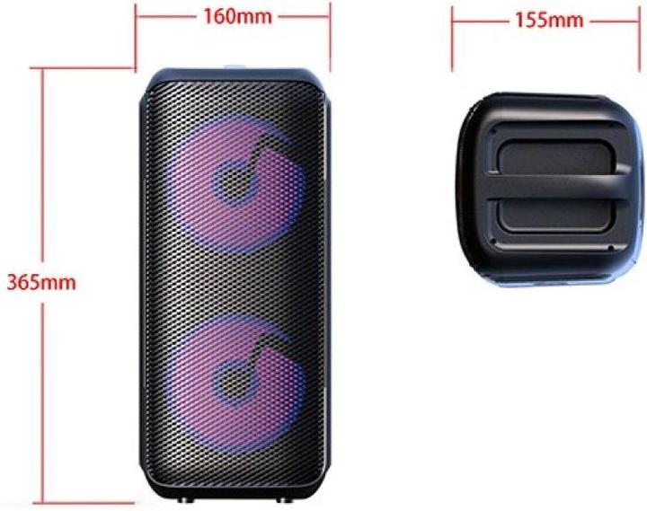 Immagine prodotto Adler Altoparlante con radio | AD 1903 | 2x5 W | Bluetooth | Nero | Portatile | Connessione wireless (8 h)