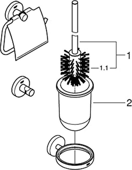 Immagine prodotto Grohe Set WC Start QuickFix 3 in 1, adesivo, cromo