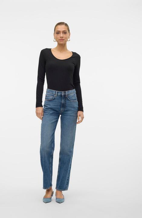 Actual product image Vero Moda VMVALERIE Mid Rise Locker geschnitten Jeans Straight-Fit (W30/L34)