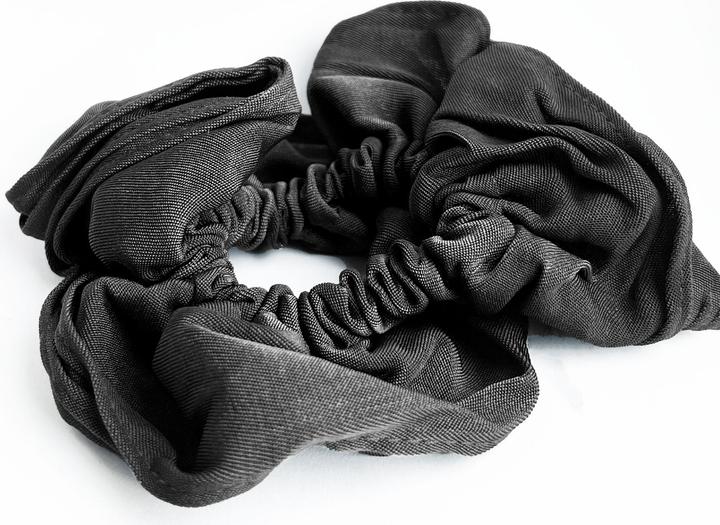 Actual product image Avizar Scrunchie Uni Plissee Stoff Sage (Hair tie)