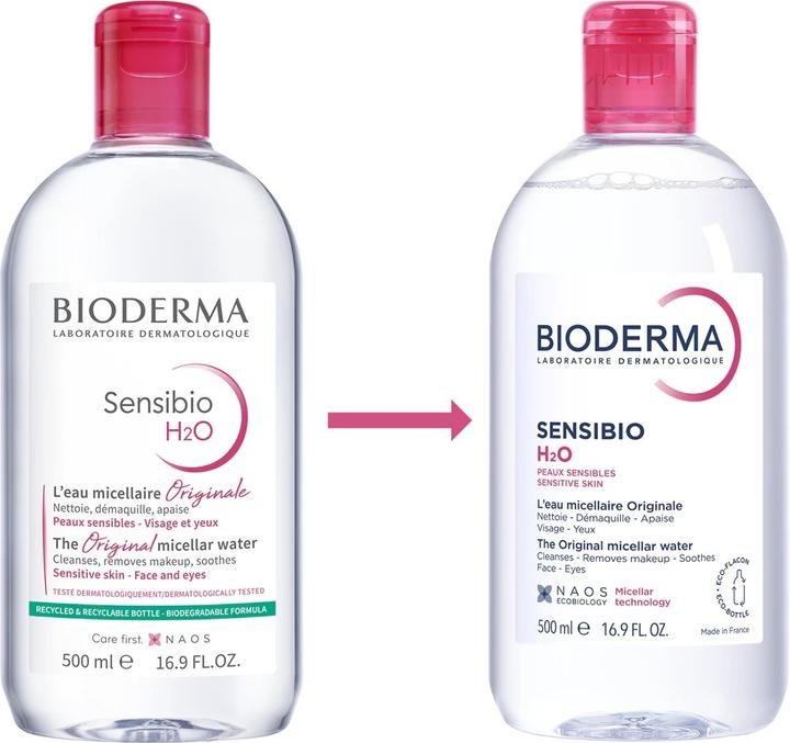 Actual product image Bioderma Sensibio H2O (Micelle water, 500 ml)
