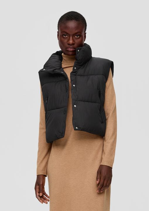 Produktbild S.Oliver Outdoor-Weste Wattierte Steppweste mit Stehkragen (42)