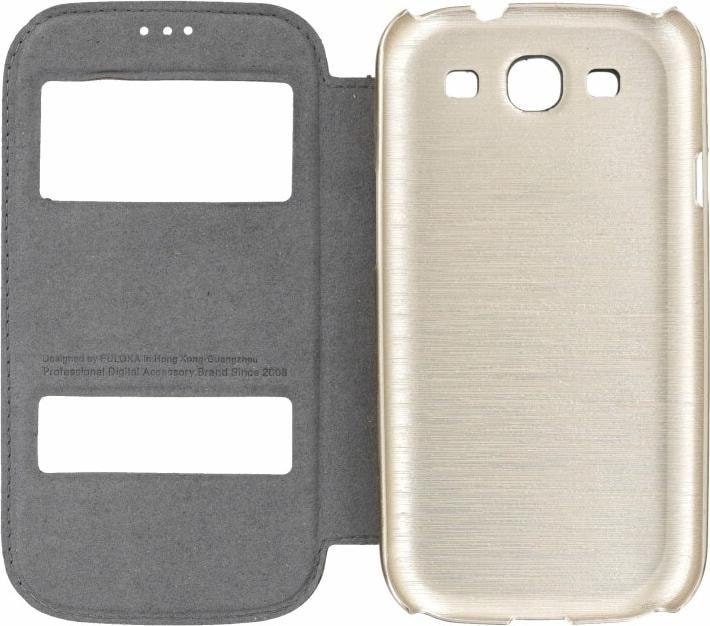 Immagine prodotto Puloka Custodia Flip per Samsung Galaxy S3 oro (Samsung Galaxy S III I9300)