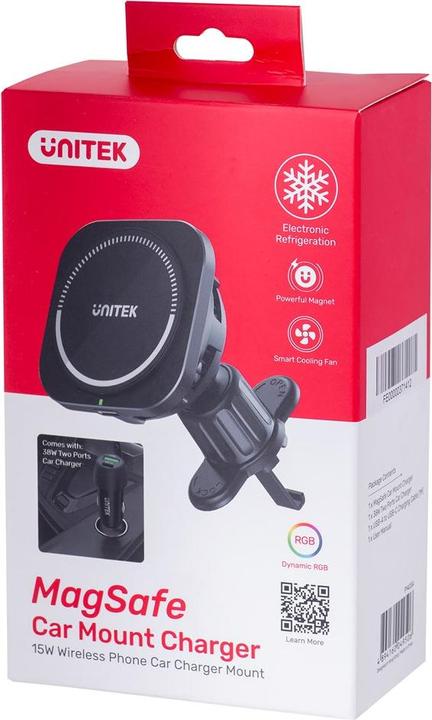 Produktbild Unitek ładowarka Samochodowa 38w Uchwyt Magsafe