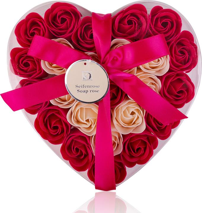 Actual product image Accentra Bath roses in gift box heart, 24 x 4g, 2 colour combinations assorted, PU 10