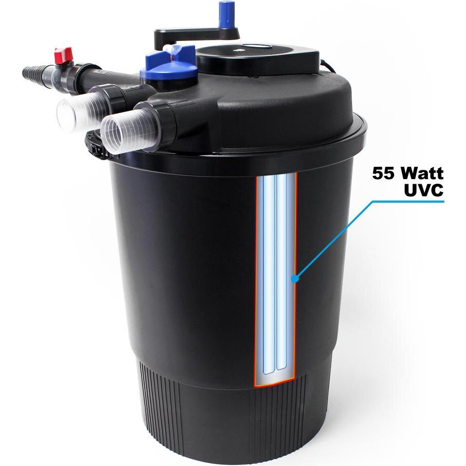 Thumbnail - SunSun, Brunnen + Gartenteich, CPF-30000 Druckteichfilter 12.000 l/h / 55 W Teichdruckfilter Teichfilter