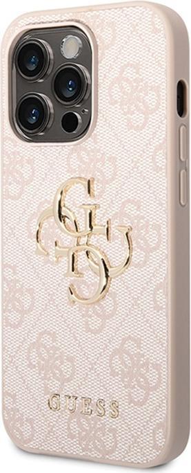 Produktbild Guess GUHCP15X4GMGPI iPhone 15 Pro Max 6.7" różowy/pink hardcase 4G Big Metal Logo (Apple iPhone 15 Pro Max)